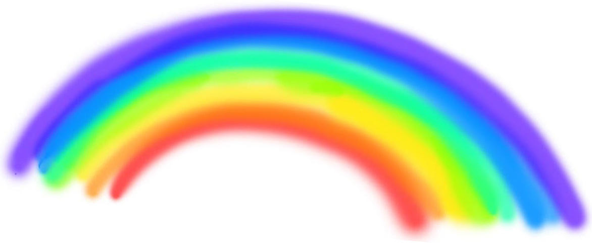 picture of a rainbow, giving hope and joy
